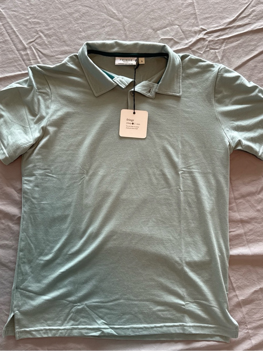 Fringe Studio Men's Light Sage Polo